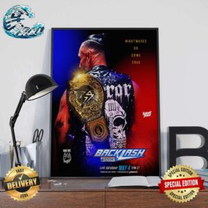 WWE Backlash France Poster For Damian Priest Nightmares Do Come True Home Decor Poster Canvas