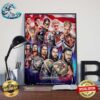 WWE WrestleMania XL Cody Rhodes And New Undisputed WWE Universal Champion Home Decor Poster Canvas
