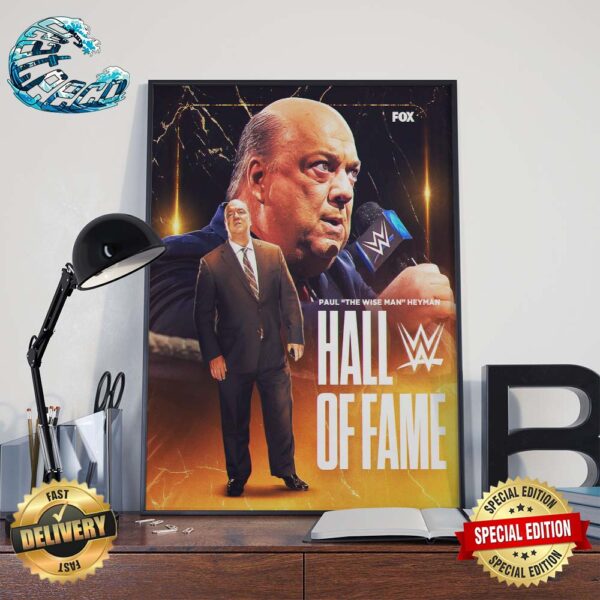 WWE Hall Of Fame 2024 Paul The Wise Man Heyman Home Decor Poster Canvas
