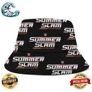 WWE SummerSlam Cleveland 2024 Logo All Over Print Summer Bucket Hat