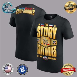 WWE WrestleMania XL 2024 Cody Rhodes Champion The Story Continues Two Sides Print Unisex T-Shirt