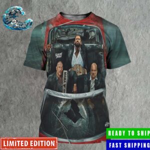 WWE WrestleMania XL Acknowledge Us The Bloodline Roman Reigns The Rock And Paul Heyman All Over Print Shirt