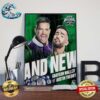 WWE WrestleMania XL Winner Rey Mysterio And Andrade Poster Canvas