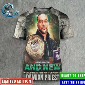 WWE WrestleMania XL Damian Priest And New World Heavyweight Champion All Over Print Shirt