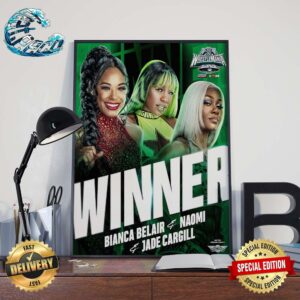 WWE WrestleMania XL Winner Bianca Belair Naomi And Jade Cargill Home Decor Poster Canvas