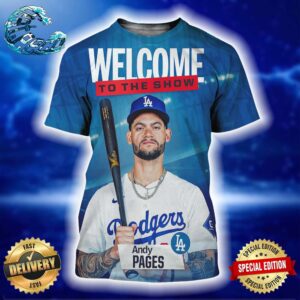 Welcome Andy Pages Los Angeles Dodgers To The MLB Show All Over Print Shirt