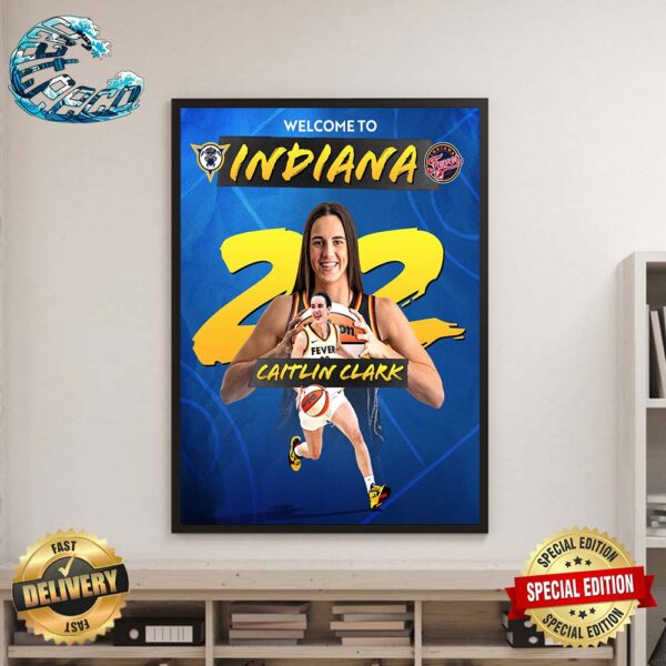 Welcome Caitlin Clark To Indiana Fever Wall Decor Poster Canvas