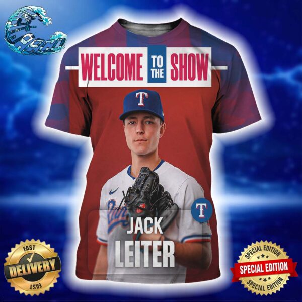 Welcome Jack Leiter Texas Rangers To MLB The Show All Over Print Shirt