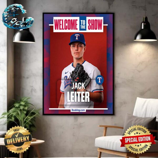 Welcome Jack Leiter Texas Rangers To MLB The Show Home Decor Poster Canvas