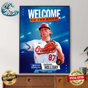 Welcome Jackson Holliday To The MLB Show Home Decor Poster Canvas