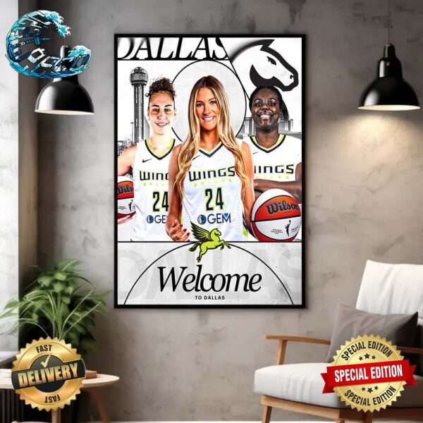 Welcome Jacy Sheldon Carla Leite And Ashley Owusu To Dallas Wings Home Decor Poster Canvas
