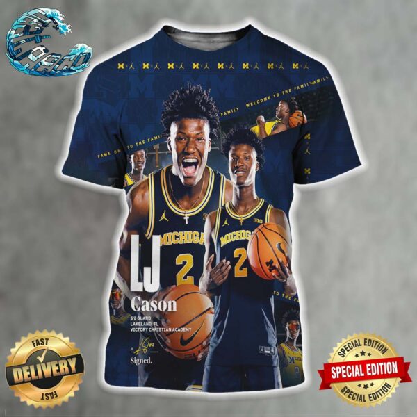 Welcome Lorenzo Cason To Michigan Wolverines All Over Print Shirt