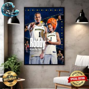 Welcome Roddy Gayle Jr To Michigan Wolverines Wall Decor Poster Canvas