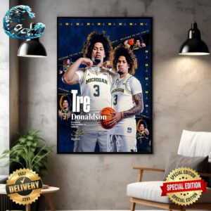 Welcome Tre Donaldson To Michigan Wolverines Poster Canvas