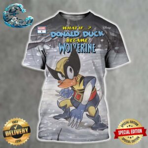 What If Donald Duck Became Wolverine Ver 3 Issue 1 Celebrate The 90th Anniversary Of Donald Duck 50th Anniversary Of Wolverine Comic Cover 3D Shirt