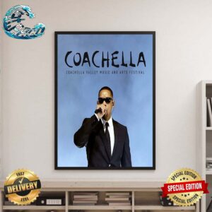 Will Smith Makes Surprise Performance Of Men In Black At Coachella 2024 Home Decor Poster Canvas