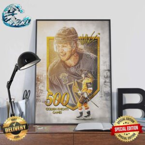 William Karlsson Playing In Their 500th Games As Golden Knights Wall Decor Poster Canvas
