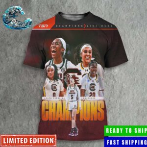 Women’s Basketball South Carolina Gamecocks National Champions 2024 NCAA March Madness All Over Print Shirt