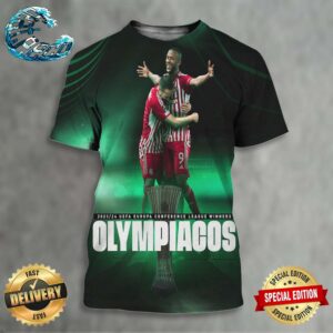 2023-24 UEFA Europa Conference League Champions Is Olympiakos FC All Over Print Shirt