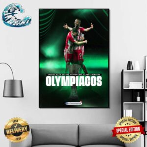 2023-24 UEFA Europa Conference League Champions Is Olympiakos FC Home Decor Poster Canvas