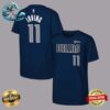 Kyrie Irving 11 Dallas Mavericks 2024 NBA Finals Name And Number Navy Two Sides Print Unisex T-Shirt