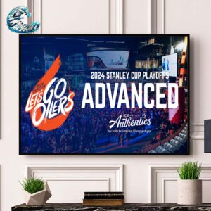 2024 Stanley Cup Playoffs Advanced To The Western Conference Final Edmonton Oilers Wall Decor Poster Canvas