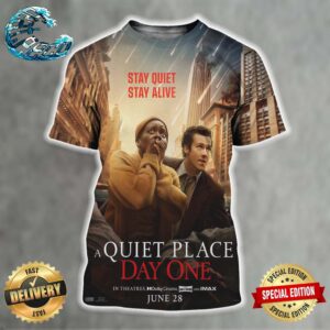 A New Poster For A Quiet Place Day One Releasing In Theaters On June 28 All Over Print Shirt