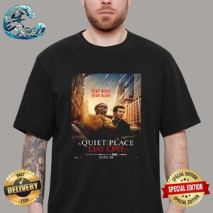 A New Poster For A Quiet Place Day One Releasing In Theaters On June 28 Premium T-Shirt