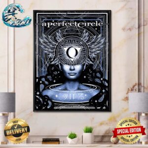A Perfect Circle Tonight’s Poster For Chicago IL On May 1 2024 At Wintrust Arena Home Decor Poster Canvas