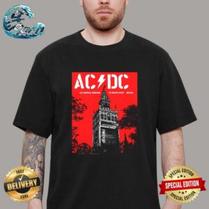 AC DC Tour Poster In Seville Spain At La Cartuja Stadium On May 29 2024 Classic T-Shirt