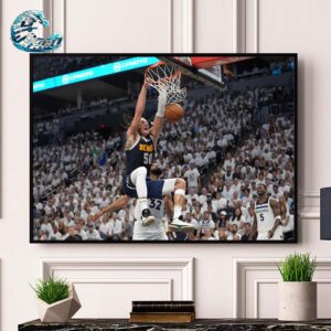 Aaron Gordon Dunks During The Second Half Of Game 4 Of An NBA Basketball Second-Round Playoff Series Against The Minnesota Timberwolves Decor Poster Canvas