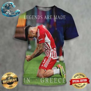 Adidas From Piraeus To Glory Tribute Olympiakos Fc Legends Are Made In Greece All Over Print Shirt