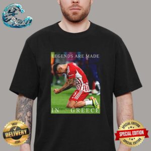Adidas From Piraeus To Glory Tribute Olympiakos Fc Legends Are Made In Greece Unisex T-Shirt