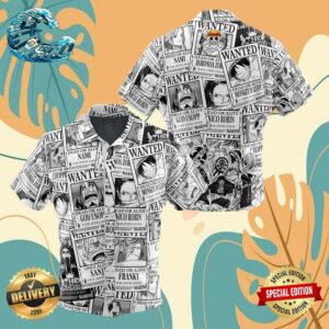 Aloha Strawhat One Piece Button Up Anime Ape Hawaiian Shirt