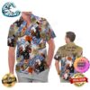 Arizona Coyotes America Flag Tropical Floral Aloha Hawaiian Shirt, Beach Shorts Custom Name For Men Women