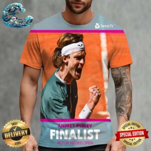 Andrey Rublev Takes Down Fritz To Advance To His First Mutua Madrid Open All Over Print Shirt