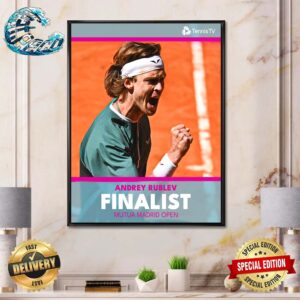 Andrey Rublev Takes Down Fritz To Advance To His First Mutua Madrid Open Home Decor Poster Canvas