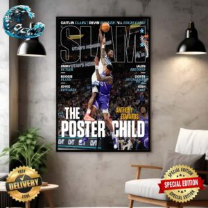 Anthony Edwards Cover Iconic Dunk Immortalized On The Cover Of SLAM 249 Wall Decor Poster Canvas