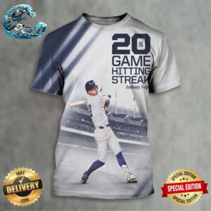 Anthony Volpe’s 20-Game Hitting Streak Is The Longest By A New York Yankees Since 2012 All Over Print Shirt