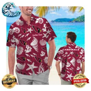 Arizona Cardinals Custom Name Men Women Hawaii Shirt Summer Button Up Shirt For Men Women