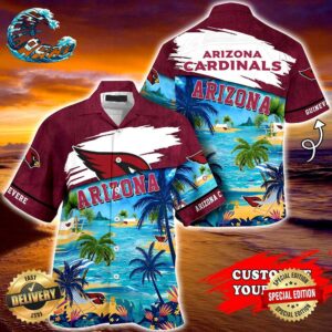 Arizona Cardinals NFL Personalized Hawaiian Shirt, beach shorts