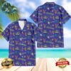 Auburn Tigers America Flag Tropical Floral Aloha Hawaiian Shirt, Beach Shorts Custom Name For Men Women
