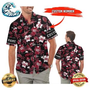Arkansas Razorbacks Custom Name And Number Personalized Hawaii Shirt Summer Button Up Shirt For Men Women
