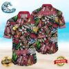 Arkansas Razorbacks Custom Name Parrot Floral Tropical Men Women Hawaii Shirt Summer Button Up Shirt For Men Women