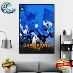 Atalanta Are Champions 2023-24 Europa League After Defeated Leverkusen 3-0 Home Decor Poster Canvas
