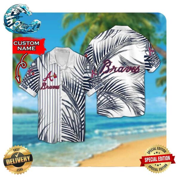 Atlanta Braves Custom Name Hawaii Shirt Summer Button Up Shirt For Men Women