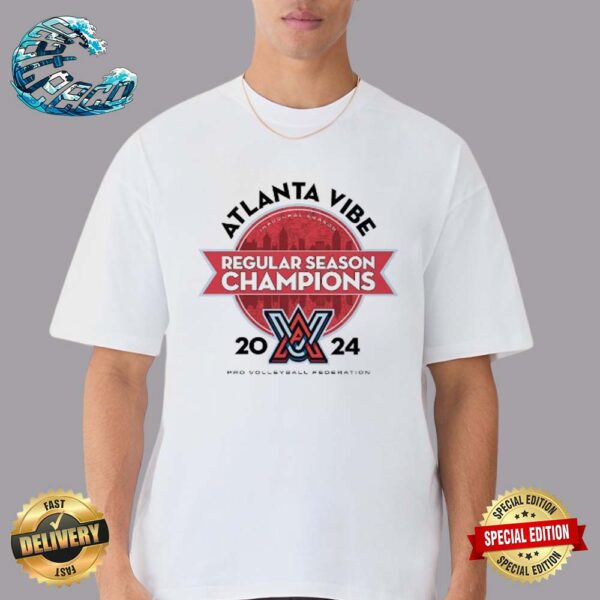 Atlanta Vibe Pro Volleyball Federation 2024 Regular Season Champions Unisex T-Shirt