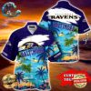 Baltimore Ravens NFL Hawaiian Shirt, beach shorts