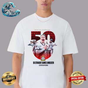 Bayer 04 Leverkusen 50 Straight Games Unbeaten European Record Premium T-Shirt