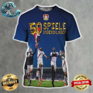 Bayer 04 Leverkusen Ist 50 Spiele Ungeschlagen Allover-Print-Shirt